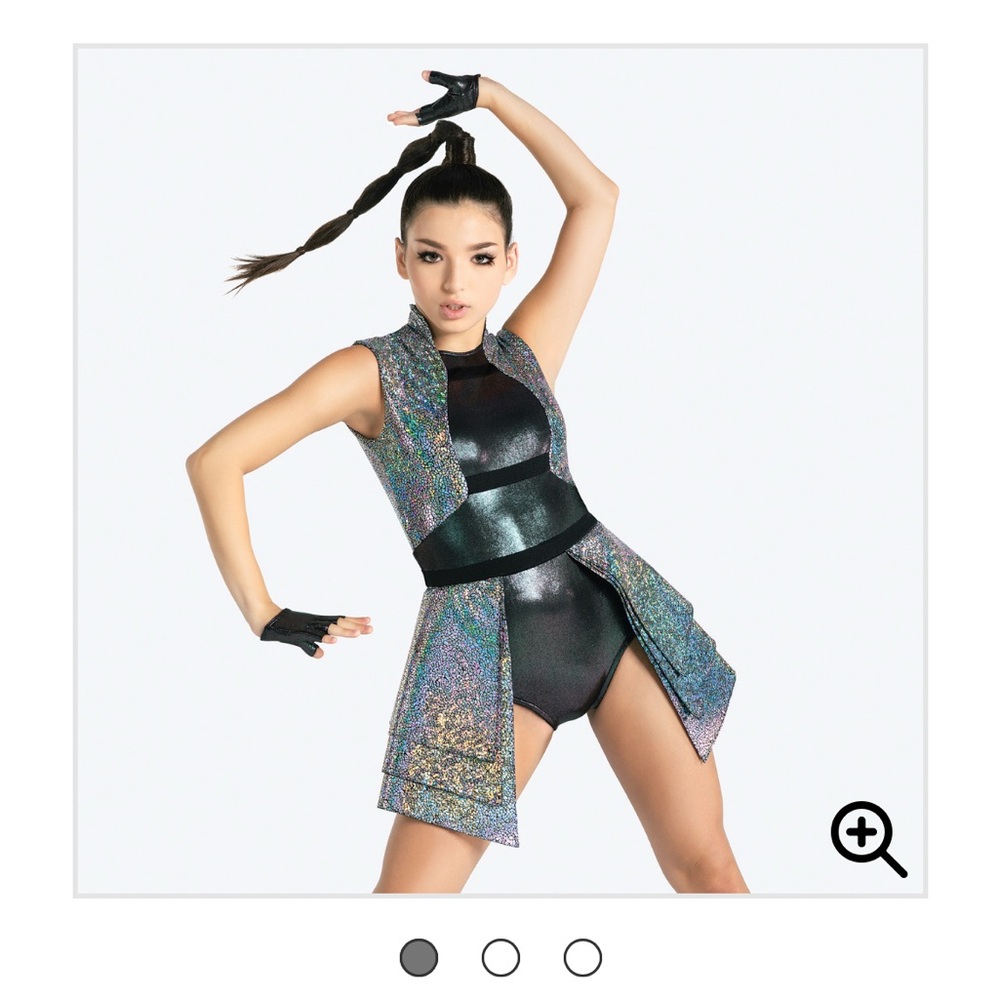 Holographic Kids Dance Costume